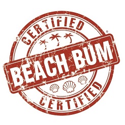 Beach Bum Car Sticker